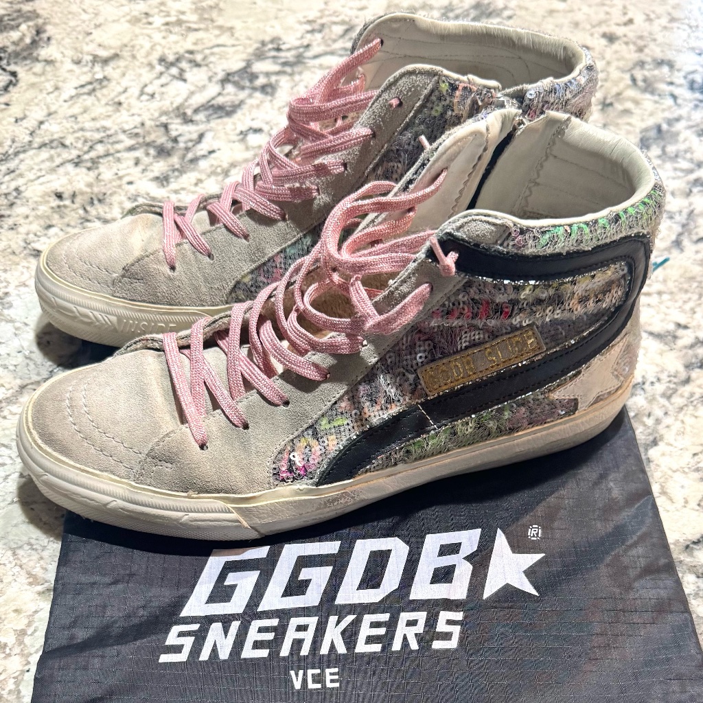 Golden Goose Colored Sequin With Dust Bag